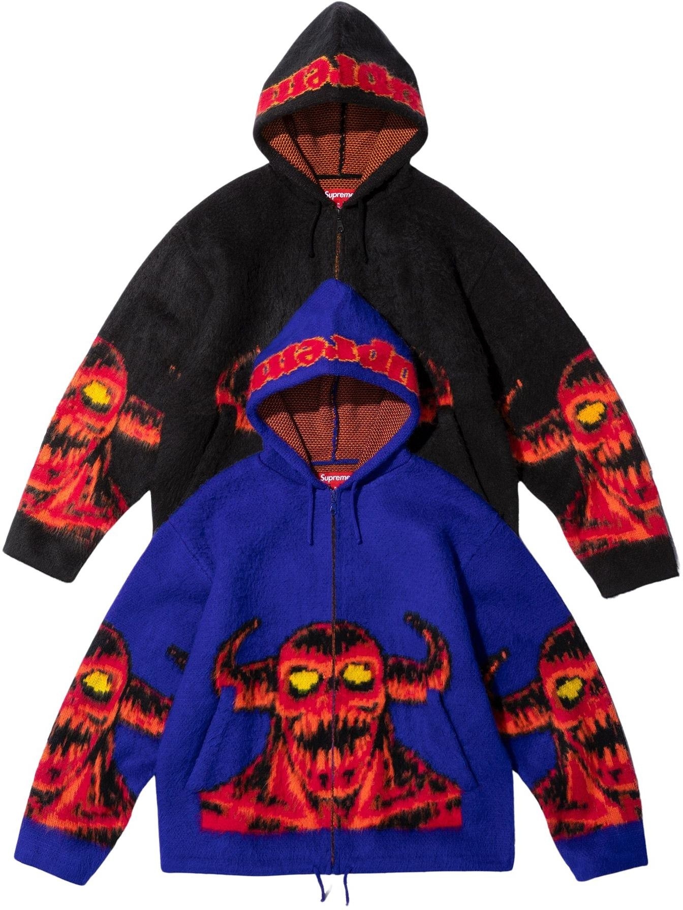 Supreme/Toy Machine Zip Up Hooded Sweater